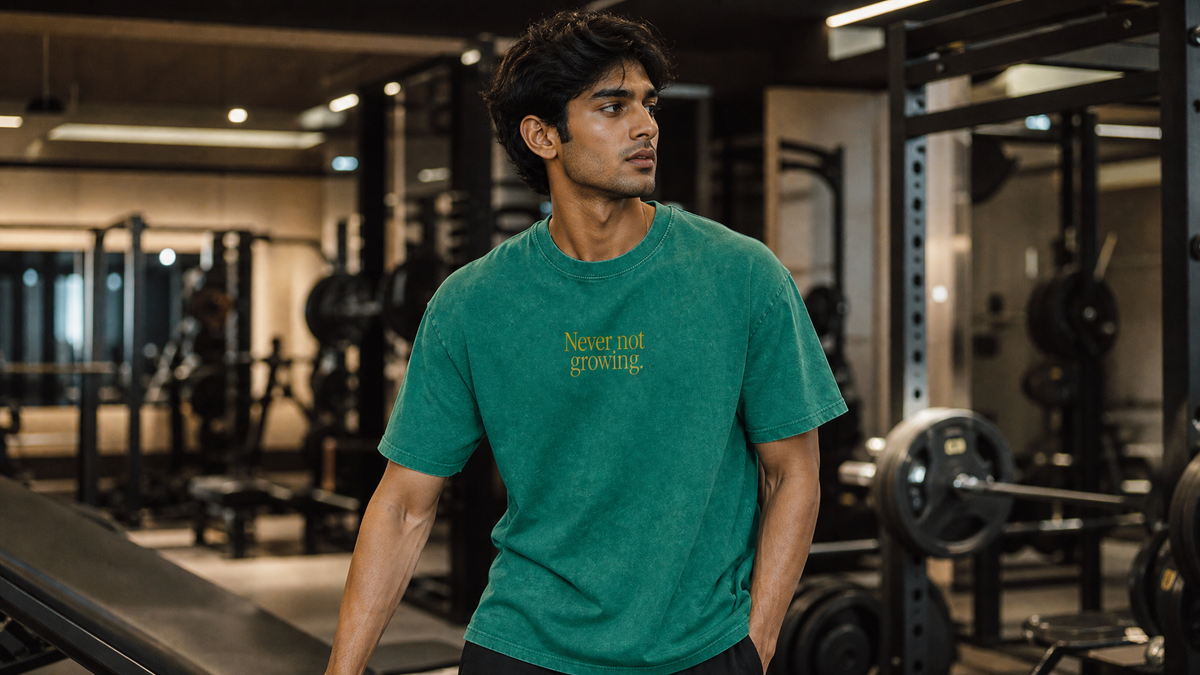 Never Not Growing Emerald Green Tee