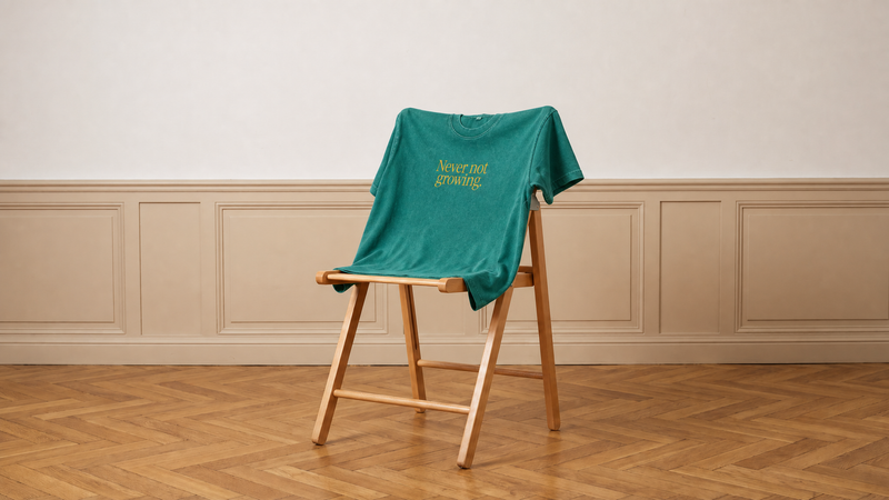 Never Not Growing Emerald Green Tee